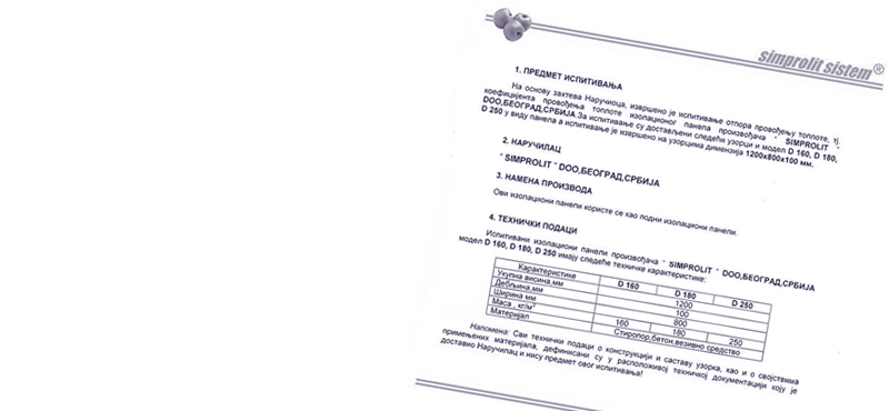 Sertifikat Simprolit ploča