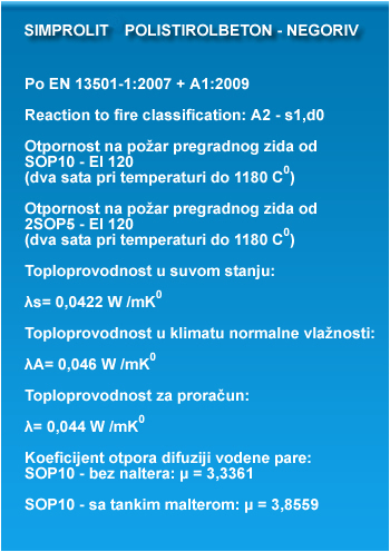 Energetska efikasnost ploča - tabela 3